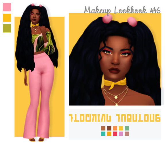 Sims 4 flocking fabulous by liveglam hair earrings