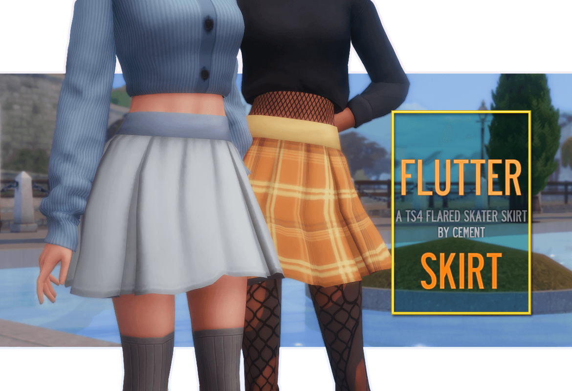 Sims 4 flutter skirt