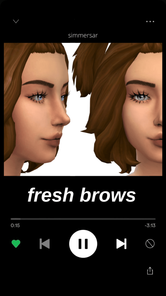 Sims 4 fresh brows available in all ea swatches