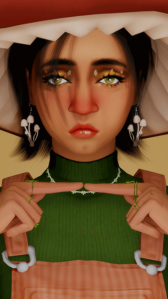 Sims 4 goblincore rashidah watson lookbook