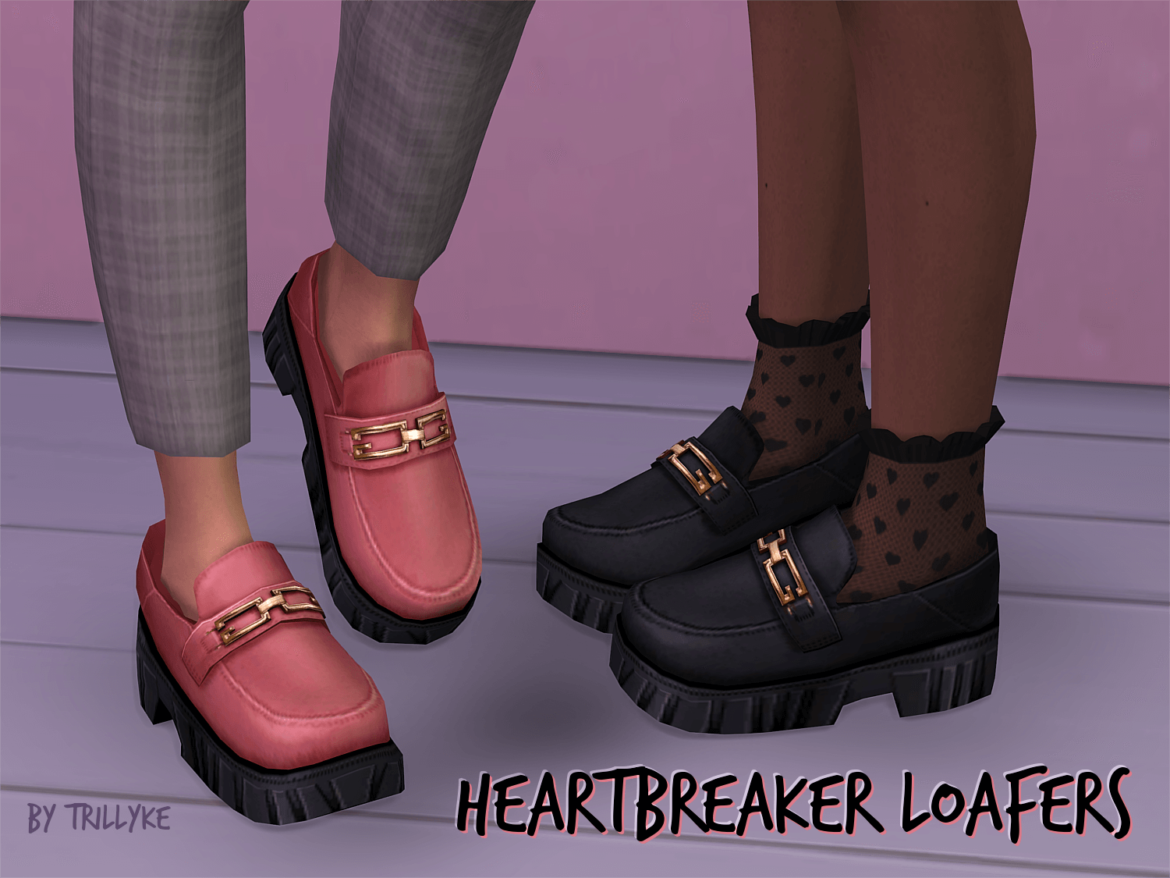 Sims 4 heartbreaker loafers an ad of these loafers kept