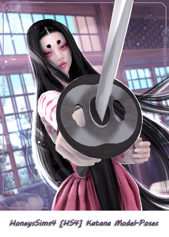 Sims 4 honeyssims4 hs4 katana model poses requested