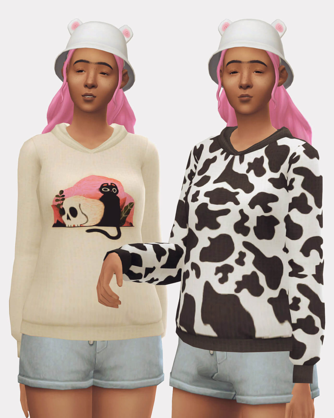 Sims 4 hoodee by kouzeesim female teen elder found
