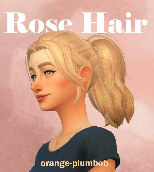 sims 4 rose hair