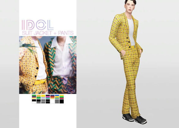 Sims 4 idol suit jacket pants