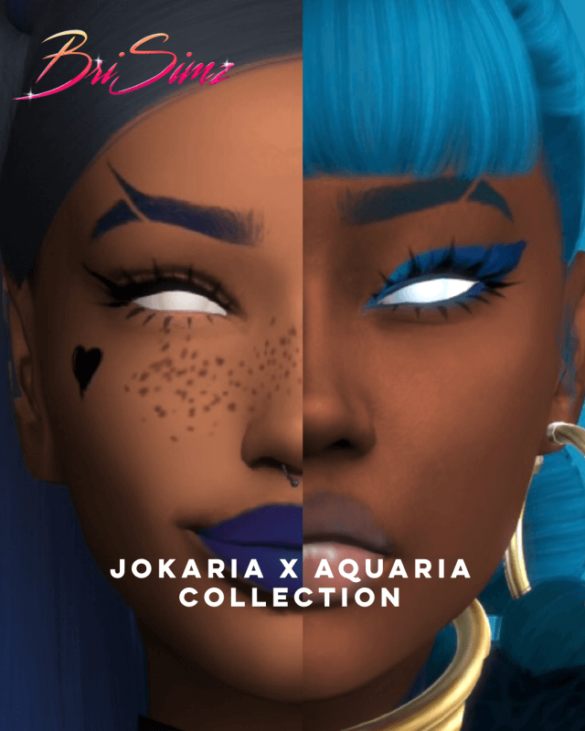 Sims 4 jokaria x aquaria collection eyebrow