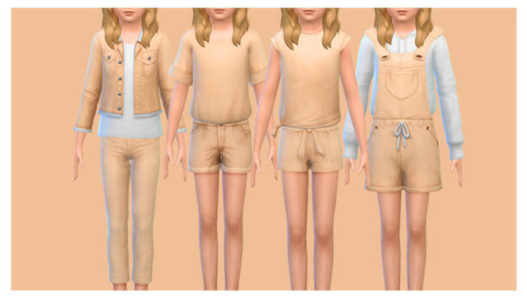 Sims 4 kiddin around in sorbets remix recolor of simkoos