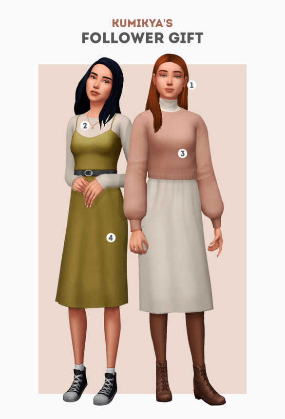 Sims 4 plumbob earrings necklace bonnie dress