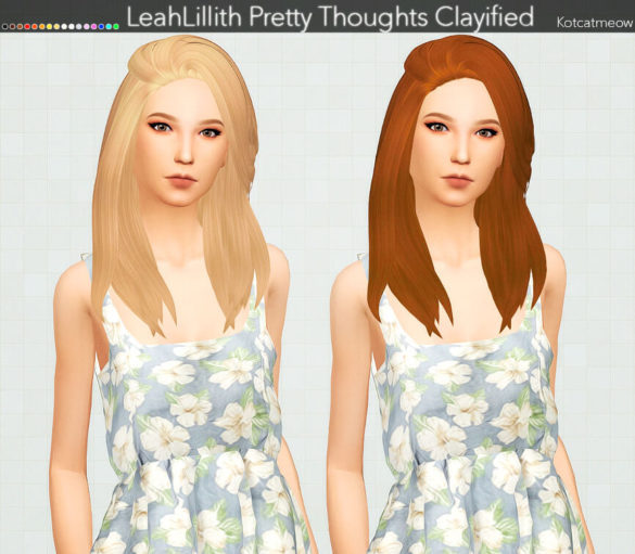 Sims 4 Leahlillith Pretty Thoughts Hair Micat Game