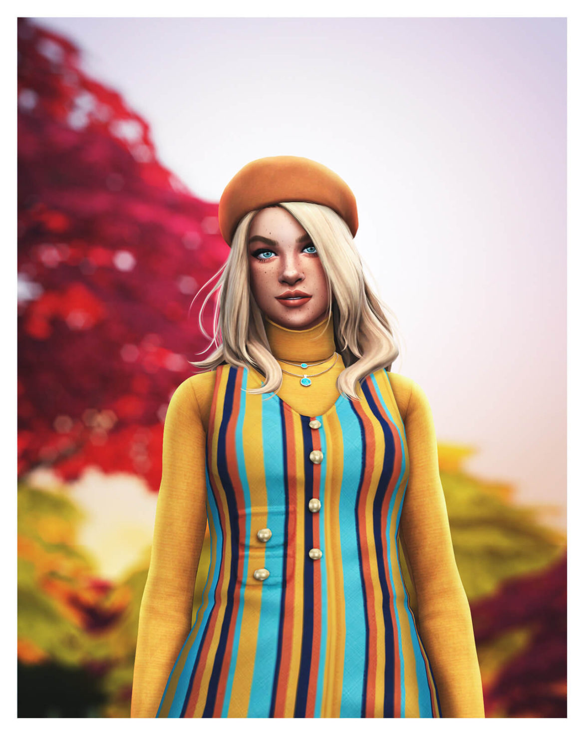 Sims 4 lookbook fall nice