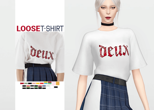 Sims 4 loose t shirt