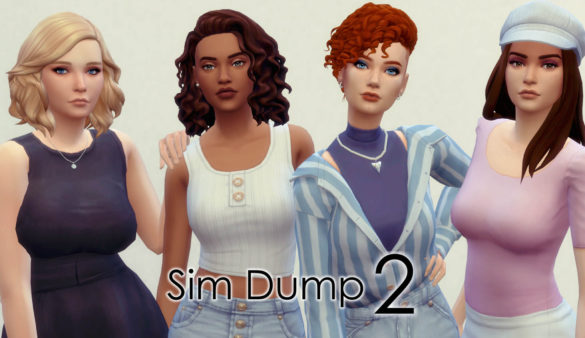 Sims 4 low cc sim dump 2 more of my lookbook