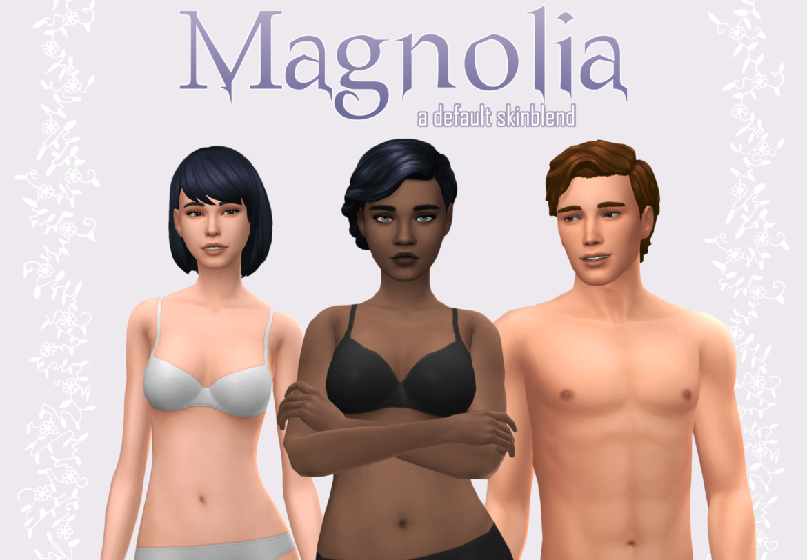 Sims 4 magnolia default skinblend version 2 here default