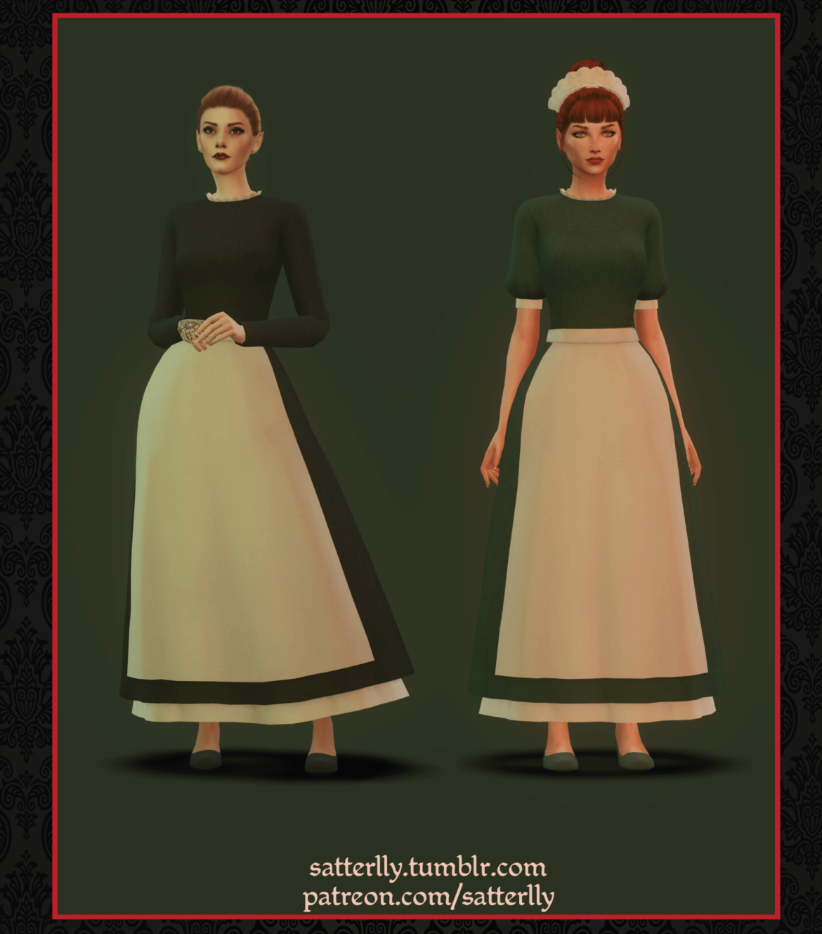 Sims 4 maid dress eleanor - MiCat Game