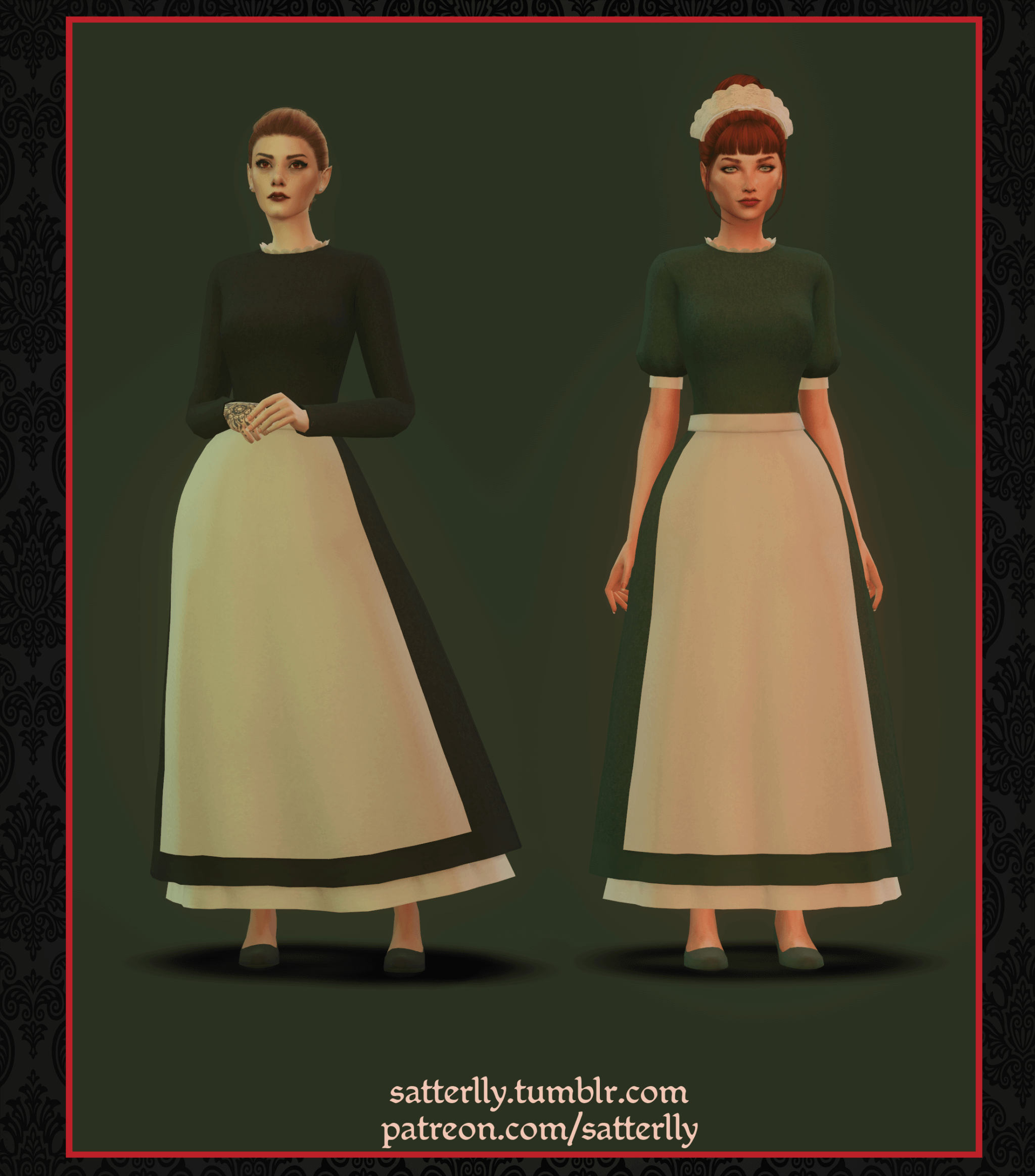 Sims 4 Maid Dress Cc