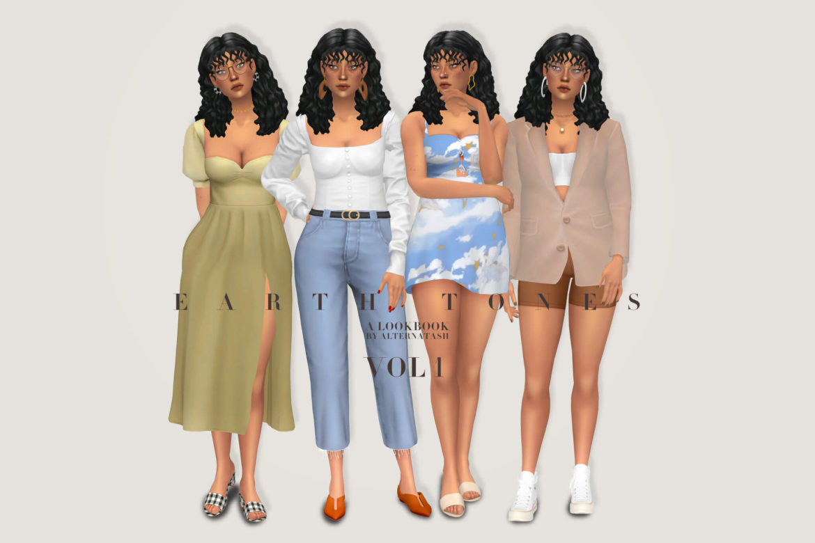 Sims 4 maya in earth tones a lookbook