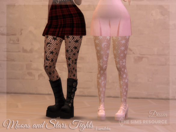 Sims 4 moons and stars tights 5 swatches base game