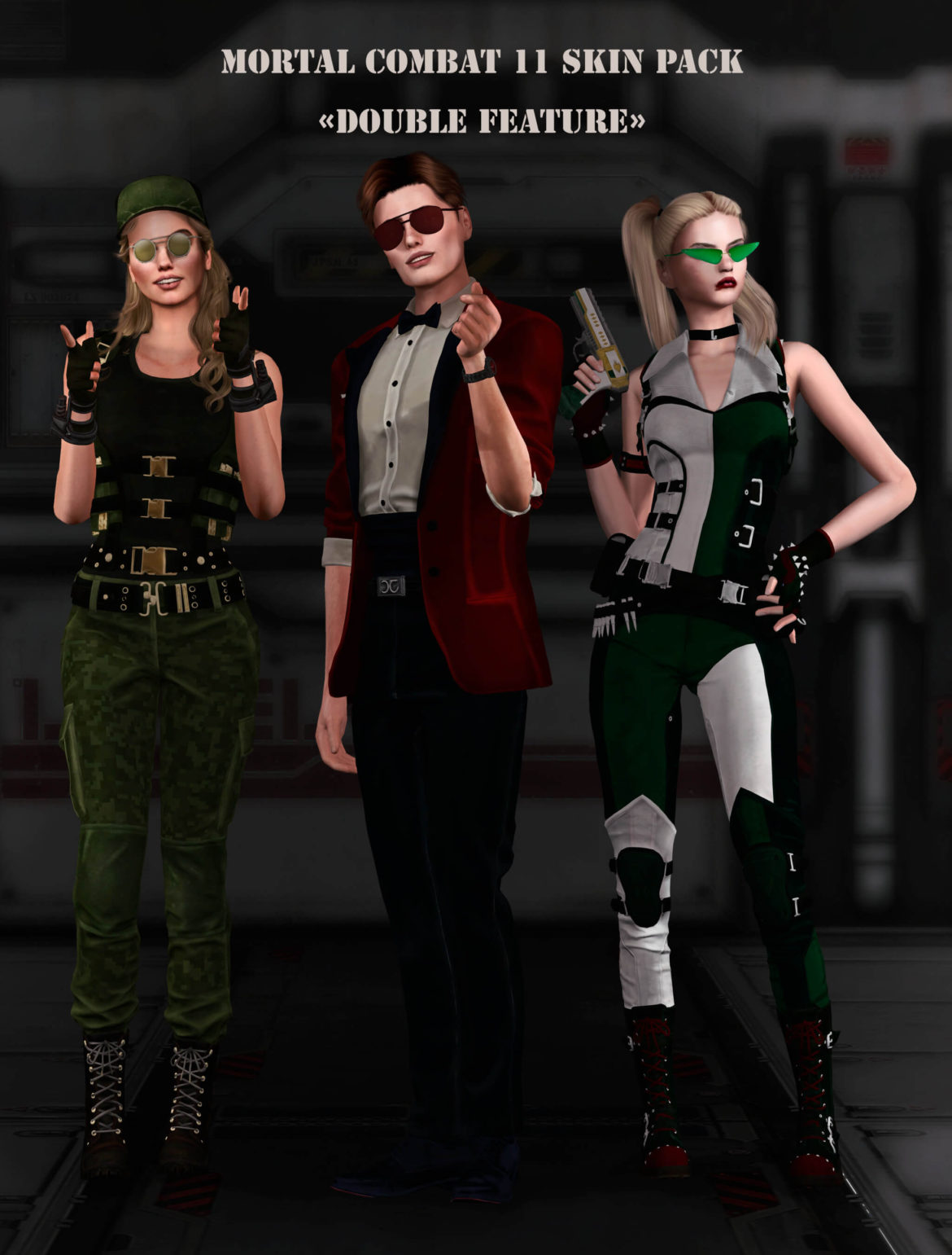 Sims 4 mortal combat 11 skin pack double feature custom