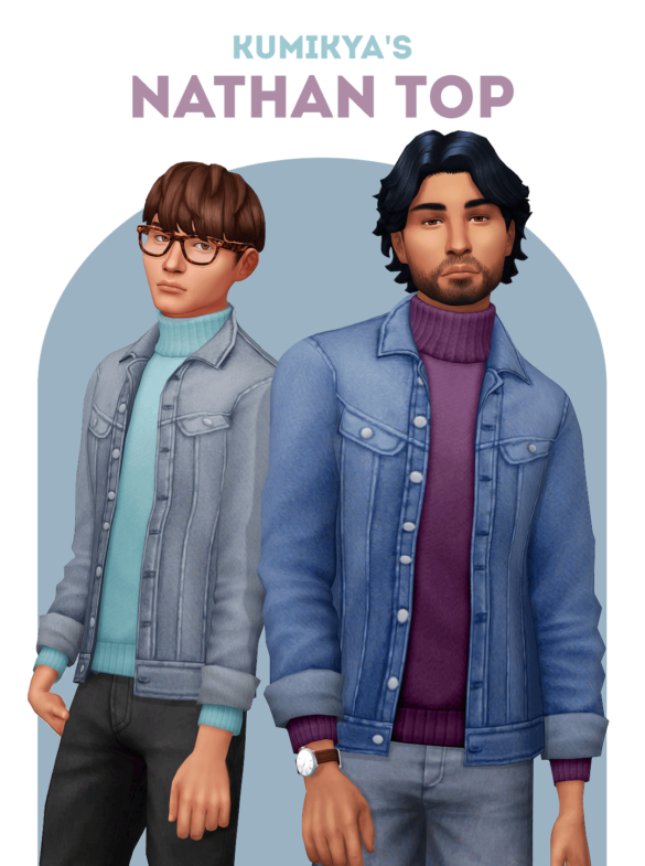 Sims 4 nathan top for male