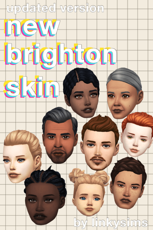 Sims 4 new brighton skin revamp version 20