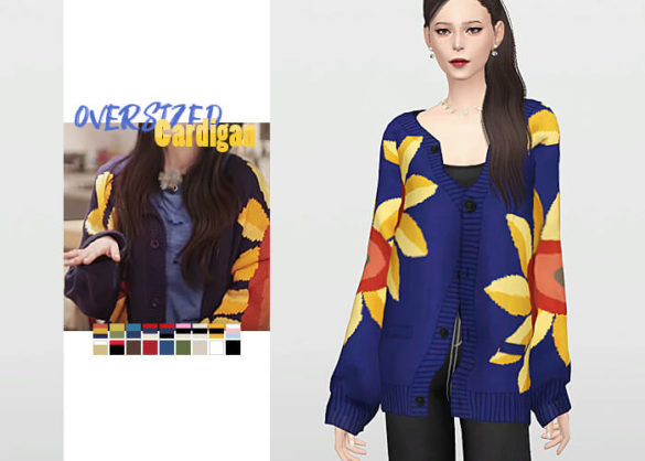 Sims 4 oversized cardigan