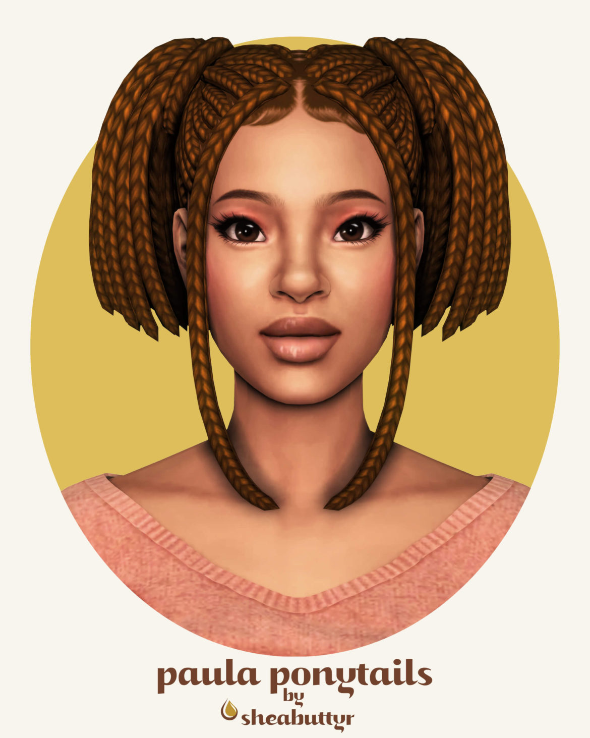 Sims 4 paula ponytails