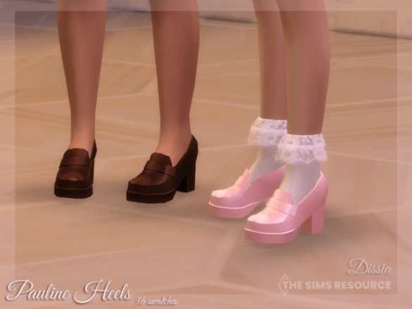 Sims 4 pauline heels 36 swatches base game