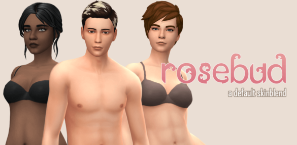Sims 4 rosebud skinblend default replacement