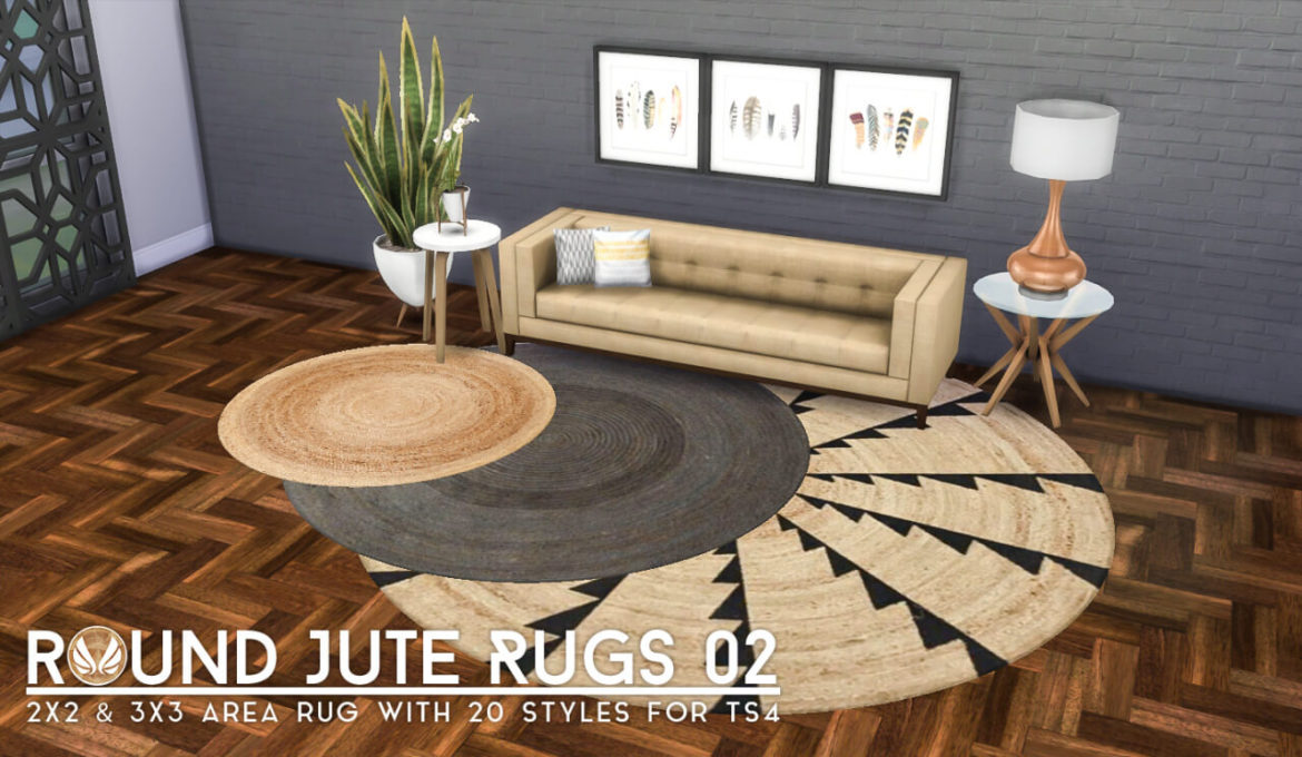 Sims 4 round rugs