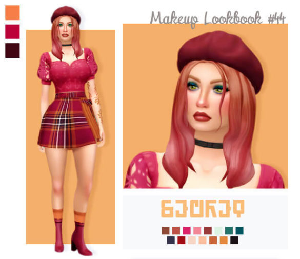 Sims 4 secret palette by nabla cosmetics hair ombre