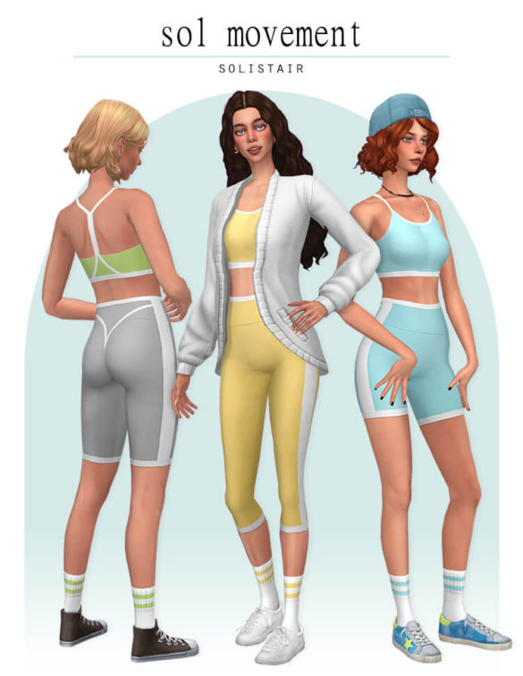Sims 4 sol movement set base game compatible