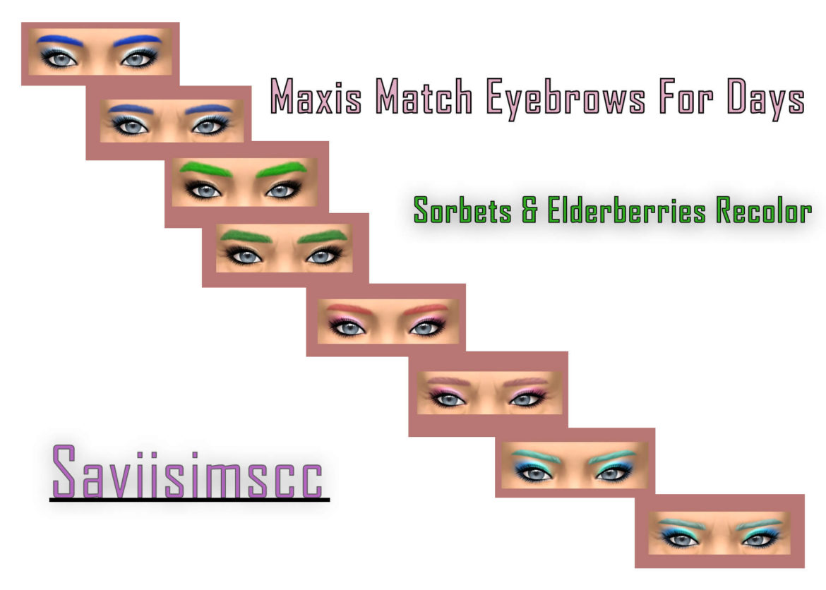 Sims 4 Sorbets Remix Eyebrows