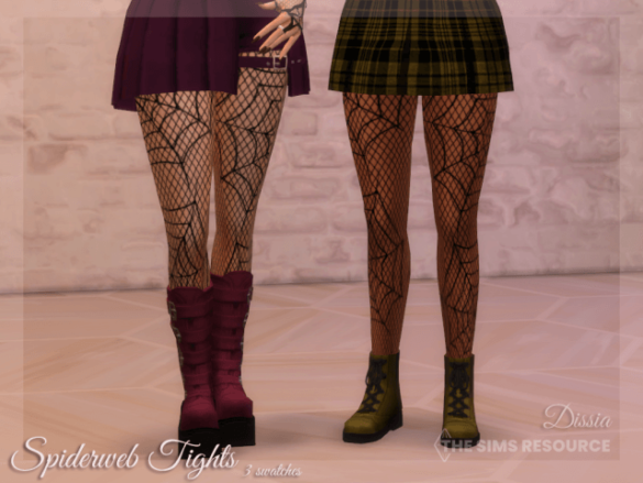 Sims 4 spiderweb tights 3 swatches base game
