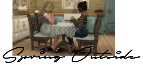 Sims 4 Spring Outisde