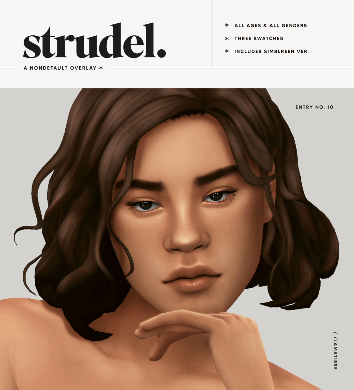 Sims 4 nondefault face overlay