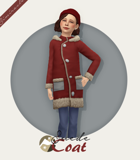 Sims 4 suede coat kids version