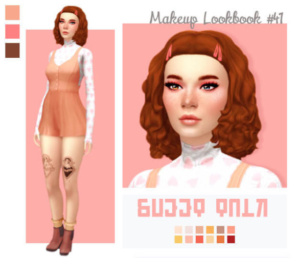 Sims 4 sweet talk palette by colourpop hair eyeshadow