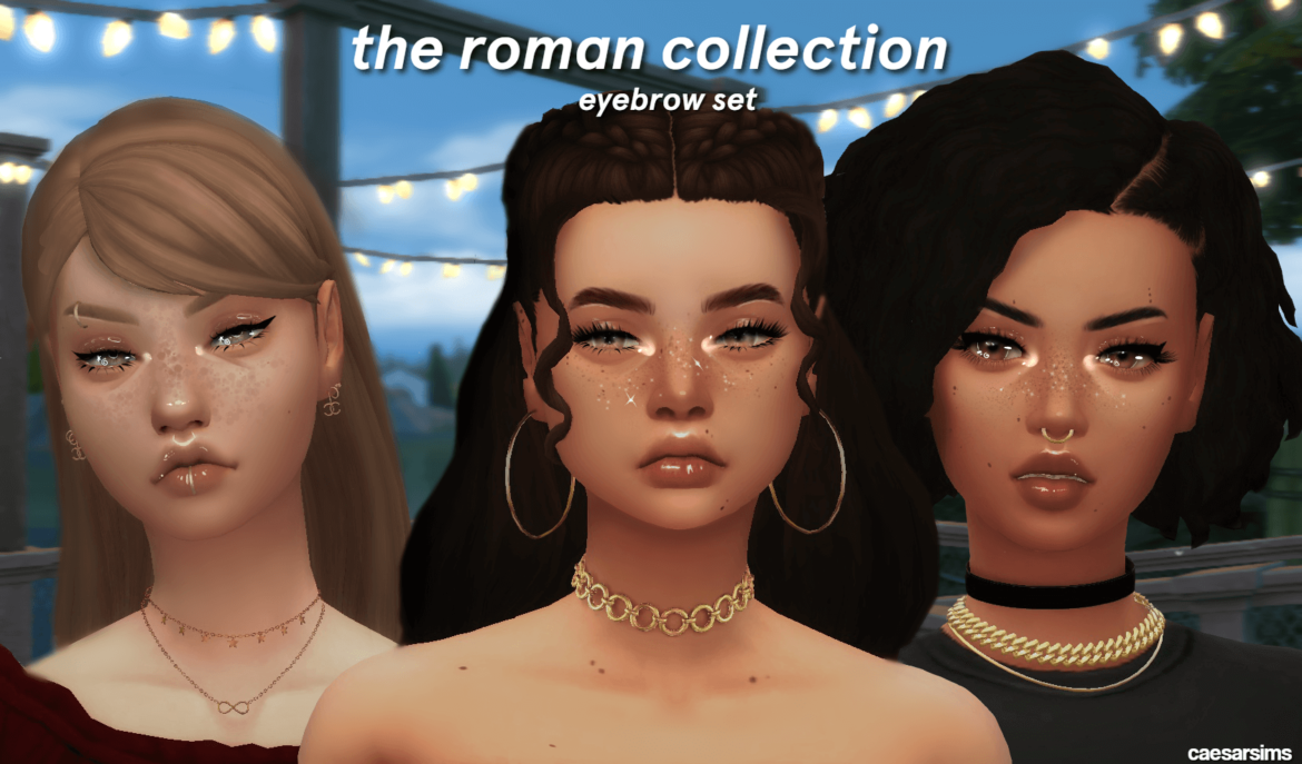 Sims 4 the roman collection eyebrows