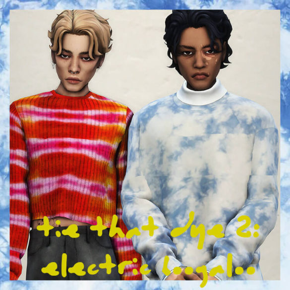 Sims 4 tie that dye