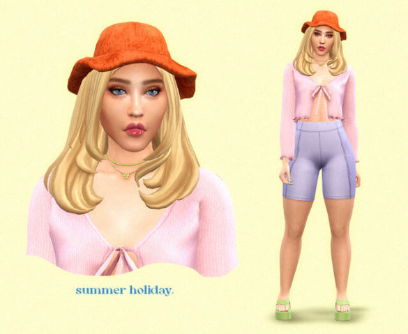 Sims 4 townie makeover 4 5 6 summer hat hair