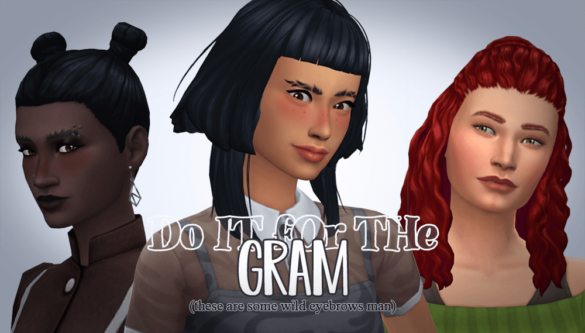 Sims 4 trendy instagram eyebrows