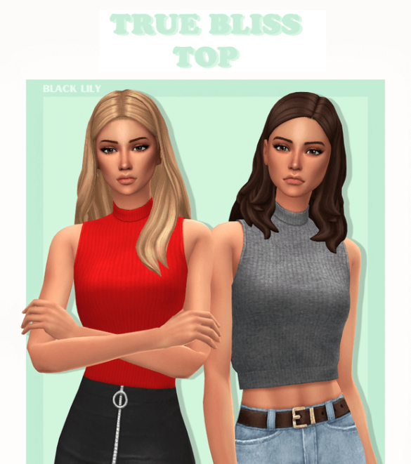 Sims 4 true bliss top by black lily