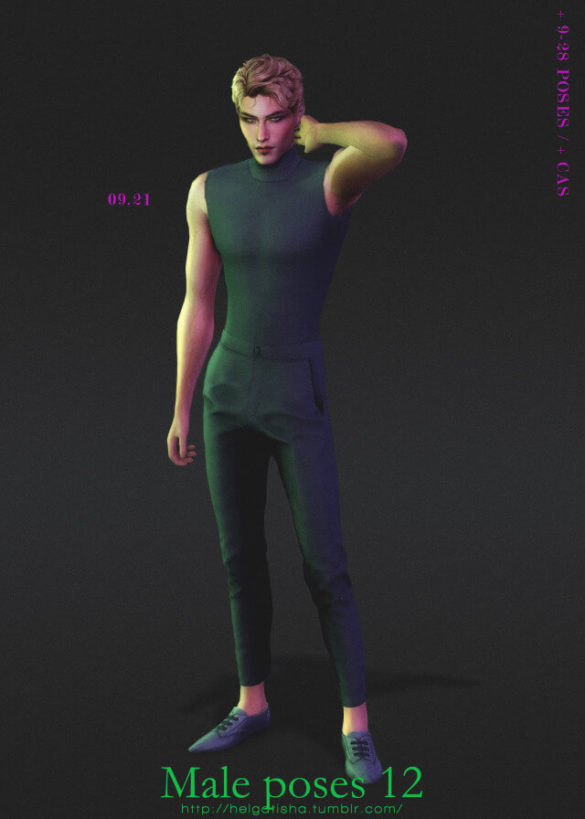 Sims 4 ts4 male poses 12 pose pack cas download