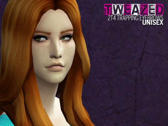 Sims 4 tweazed eyebrows