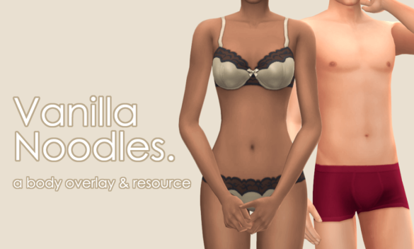 Sims 4 vanilla noodles body overlay