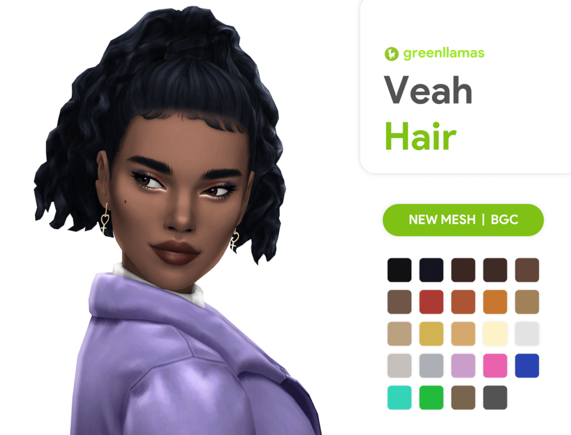 Sims 4 veah hair
