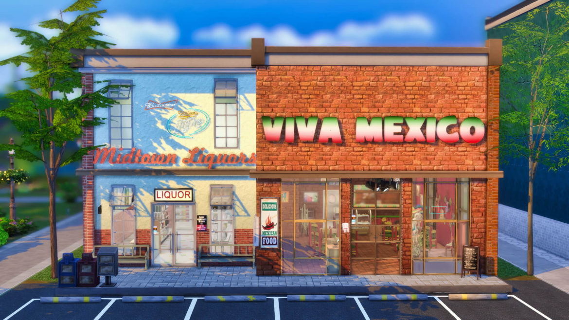 Sims 4 viva mexico restaurant midtown liquors