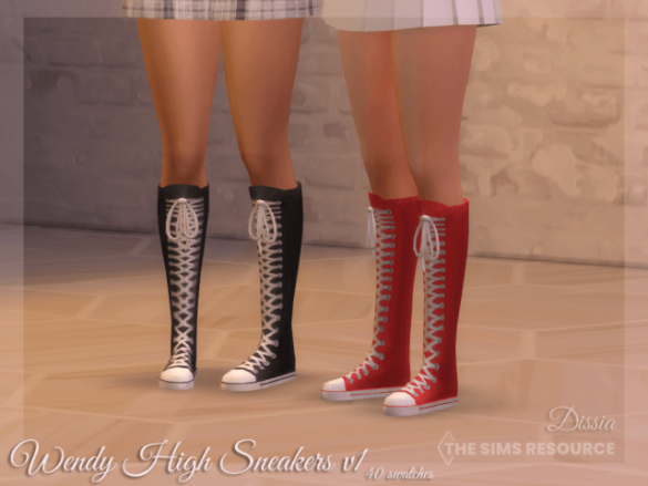 Sims 4 wendy high sneakers v1