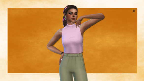 Sims 4 zodiac sign collaboration with purplesimz