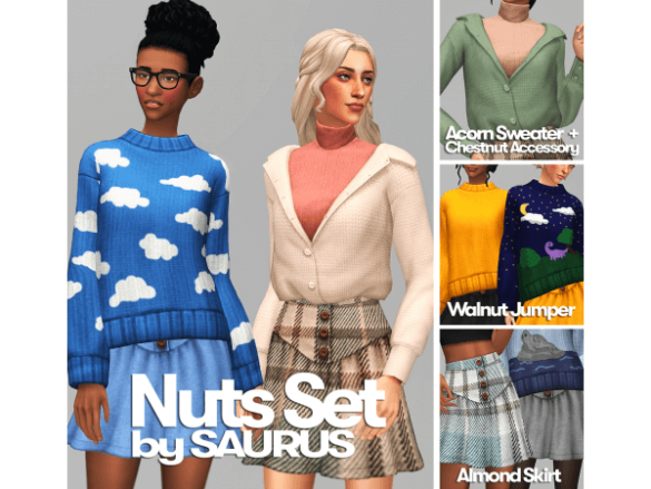 Sims 4 ⭐Nuts set🥜 by Saurus